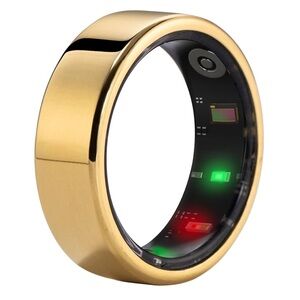 AMOVAN Smart Ring Health Tracker- gold size 7